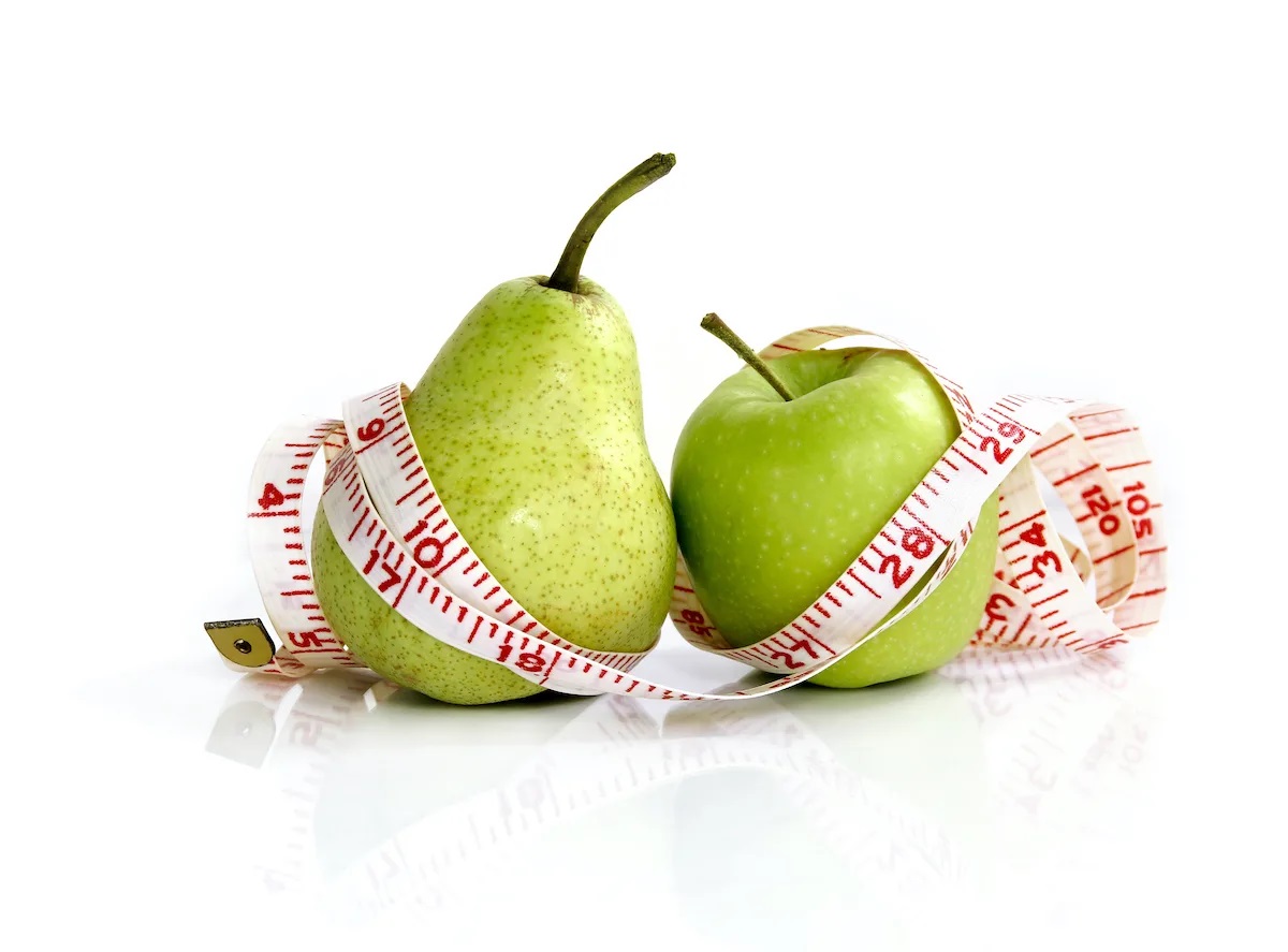 تحويل الجسم من تفاحة إلى كمثرى